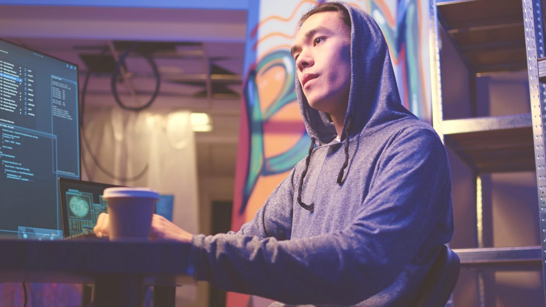 Modern financial workspace with digital tools and collaborative environment